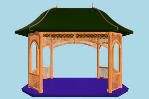 Summer House pavilion, tent, summer, small, house, home, build, structure